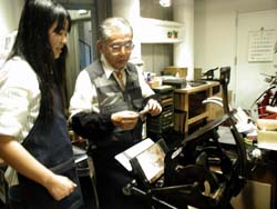 活版印刷ワークショップの様子その2