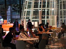 オープンカフェの様子その1