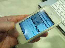 iPod touchで表示してみたところ