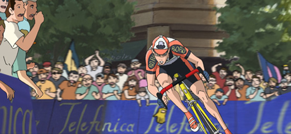 レース中のぺぺの写真